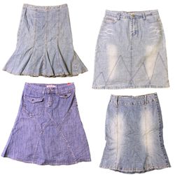Y2K NYC IT Girl Denim Midi Skirts RW-1665