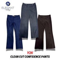 Y2K Clean Cut Confidence Pants - EV0268
