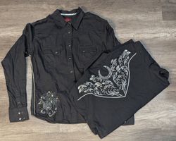 4364 - Vintage Style Embroidered Shirts
