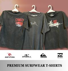 Premium Surfwear T-Shirts (QuikSilver, O'Neil' Rip..