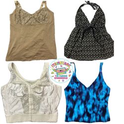 Vintage Y2K Camisole & Lingerie Top Mix – 9pcs Lac..