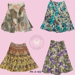 Women’s Casual Printed Cotton Skirt – Everyday Com..