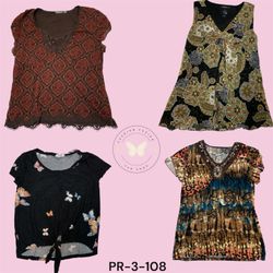 Floral Printed Poly Blouse – Elegant Everyday Wome..