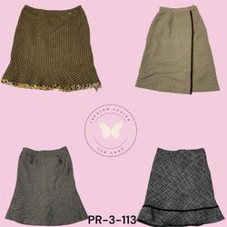 Women’s Knee-Length Wool Skirt – Cozy Everyday Wea..