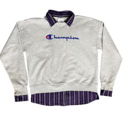 Upcycled branded sweatshirt