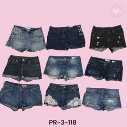 Festival-Ready Distressed Denim Mini Shorts (PR-3-..