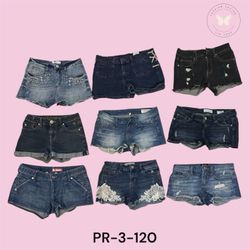 Light Wash Distressed Denim Mini Shorts – Summer E..