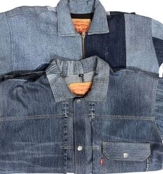 Upcycled Levis Denim Patchwork Jacket