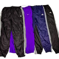 Nike adidas Vintage Nylon Track pant exact Bundle