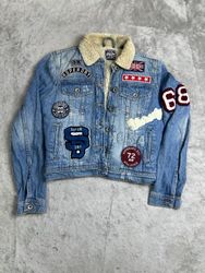 Women Y2K Graphic / Embroidered Denim Jacket