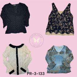 Ladies Poly Printed Blouse – Casual Fashion Top (P..