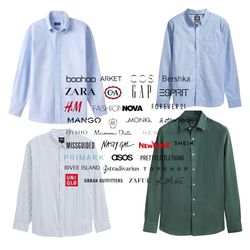 Fashion branded cotton button down shirts