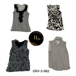 Mix short sleeve blouse (GRV-3-082 )
