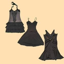 Y2K Gothic Vibe MIDI Dress TY-010