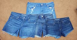 AE Women Mini Denim Shorts