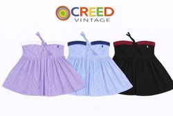 CR1410 Upcycled Strapless Peplum Top