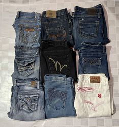 WRANGLER AND OTHER MIX BRANDS JEANS (D 1407)