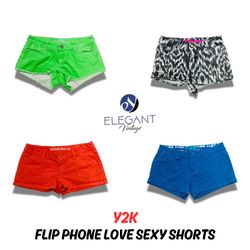 Y2K Flip Phone Love Sexy Shorts - EV0491