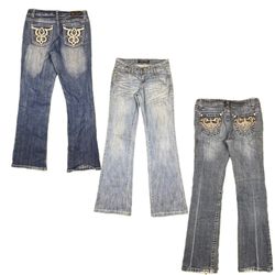 Y2K NYC IT Girl Denim Flare Jeans RE-2869