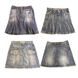 Y2K IT Girl Denim Mini Skirts RE-2872