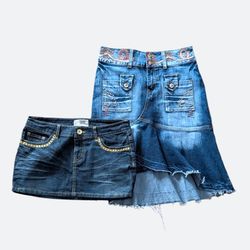 Y2K Ansprechende Denim-Röcke Gemischt