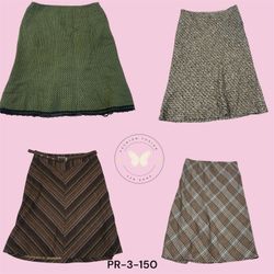 Women’s Premium Wool Skirt – Warm Winter A-Line Mi..