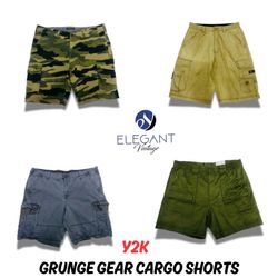 Y2K Grunge Gear Cargo Shorts - EV0676