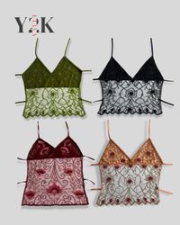 Vintage Y2k Beaded Top (Yv-642)