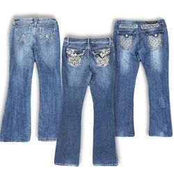 VPX1353 Y2K Flared Boot cut Jeans