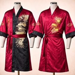 Dragon Kimono Silk Robes