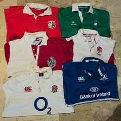 Mix vintaga club rugby shirts bundle 50