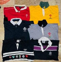 Mix vintaga club rugby shirts bundle 52