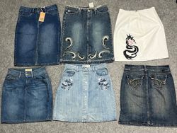 Y2K Denim Mini Skirts