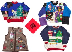 CHRISTMAS KNIT WEAR CARDIGAN And OLD PATTERN