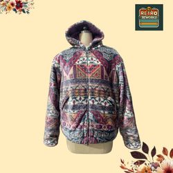 Upcycled Fleece Zip Through Hoody