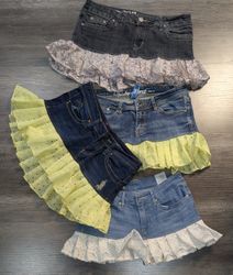 4456 - Upgecycelter Denim-Netzrock