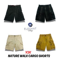 Y2K Nature Walk Cargo Shorts - EV0731