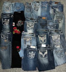 Embroidery Y2K fashion Jeans Pants