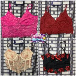 Y2K Vintage Lace Cami & Corset Mix | VR-253