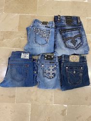 Miss Me, True religion, & Rock revival jeans