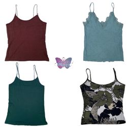 Soft Girl Vintage Camis – Dreamy Lace & Floral Mix..