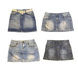 Y2K NYC IT Girl Denim Mini Skirts RE-2879