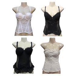 Y2K Black & White Corsets