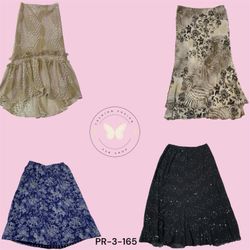 Casual Printed Polyester Skirt – Comfortable Fit (..