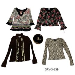 Premium Y2K Long Sleeve Blouse – Soft & Comfortabl..