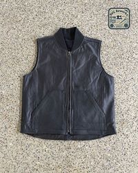 Upcycled Leather Vest