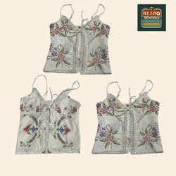 Upcycled Table Cloth Cami Tops