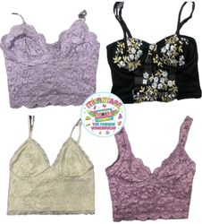 Vintage Y2K Lace Corset & Bralette Top Bundle – 10..