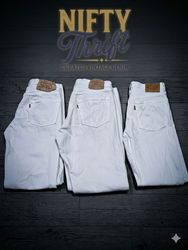 Levi's White only 501 Jeans