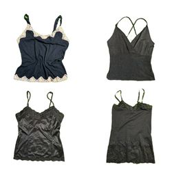 Y2K Earthy Tone Vibe Cami Tops (TVL-376)